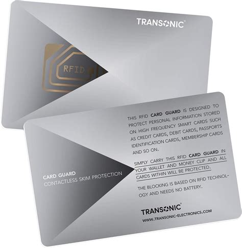 transonic rfid blocking card amazon|Amazon.com: Rfid Blocking Card.